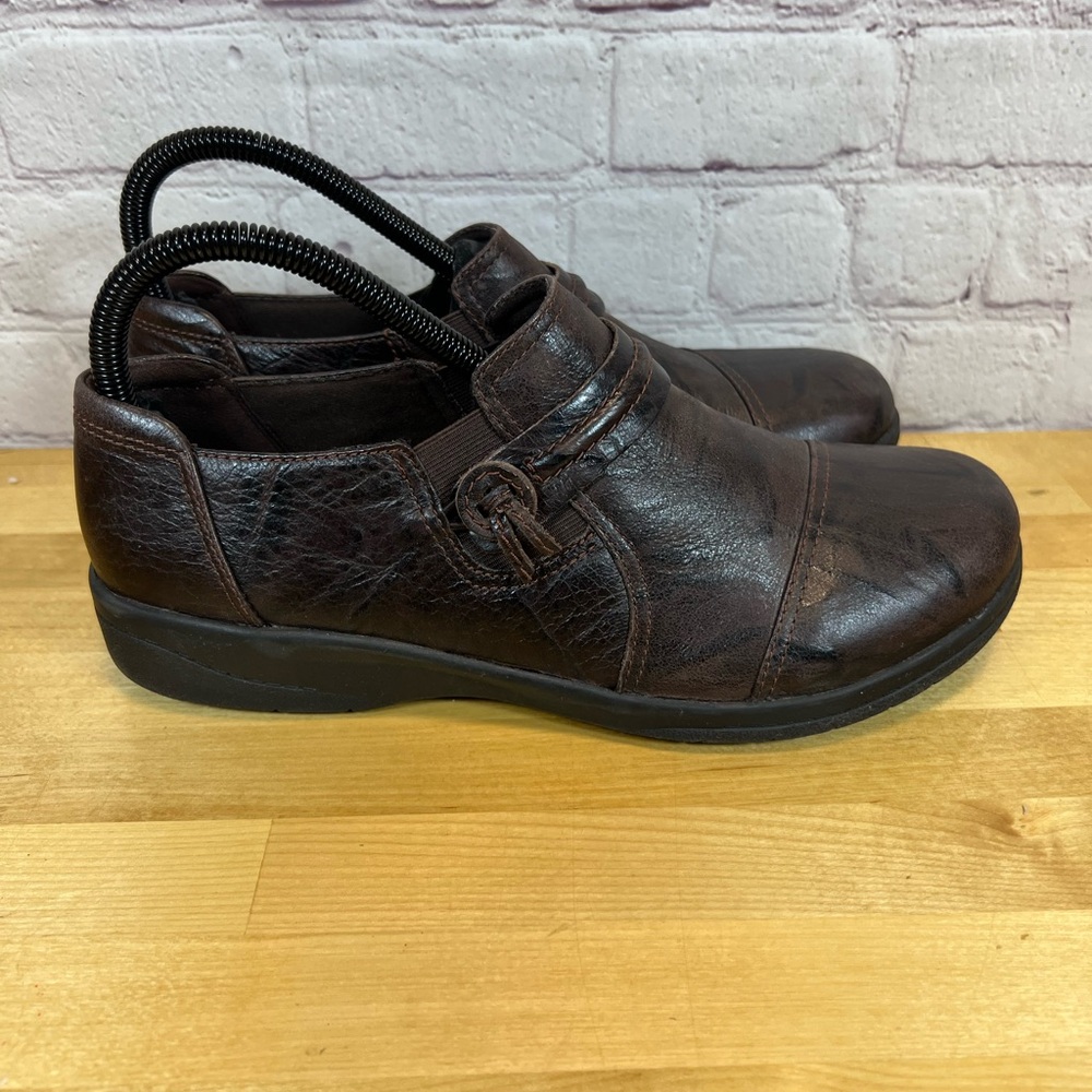 Clarks‎ Cheyn Madi Slip On Loafer Brown Leather Women 8.5